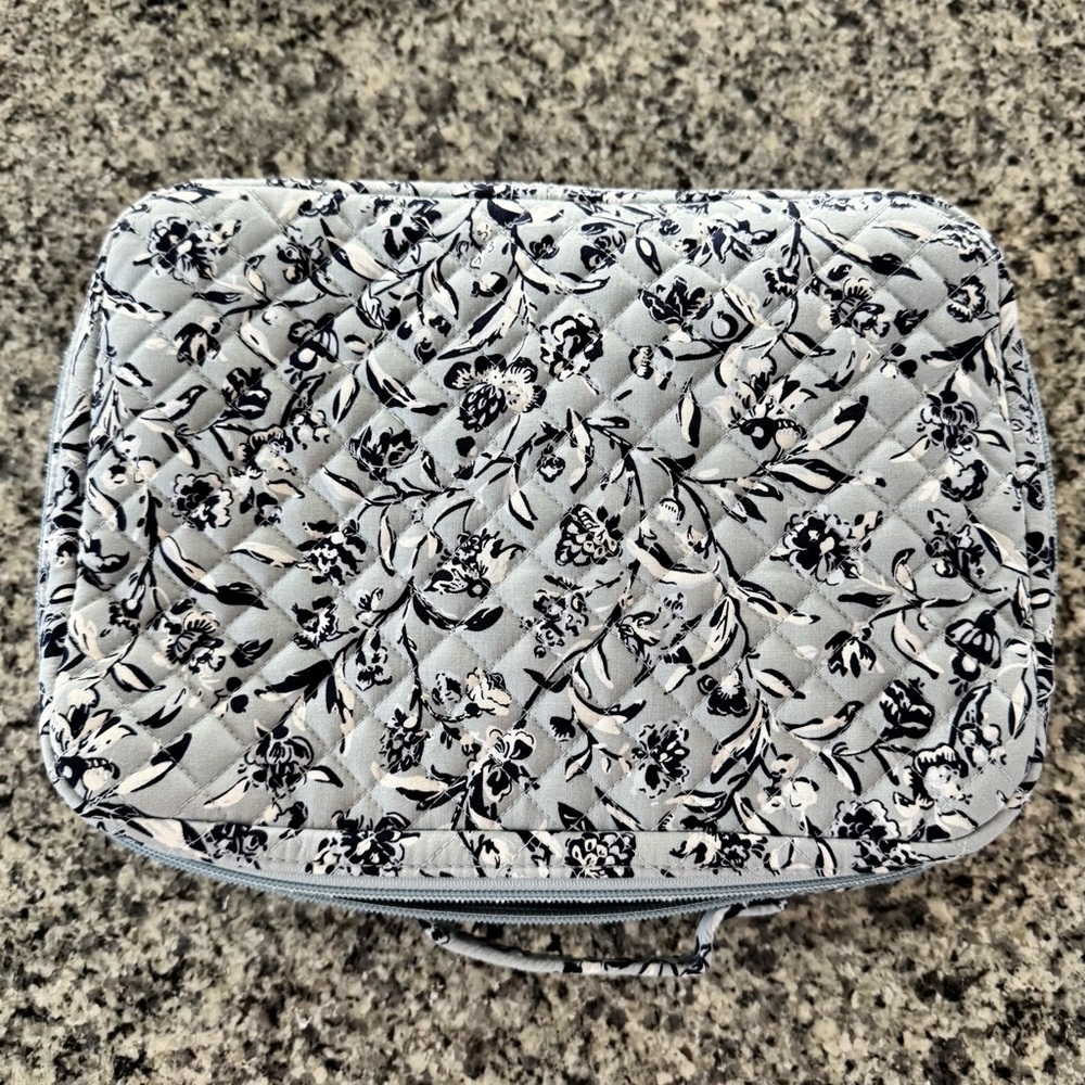Vera Bradley Blue and white Cosmetic Bag with Intricate Design